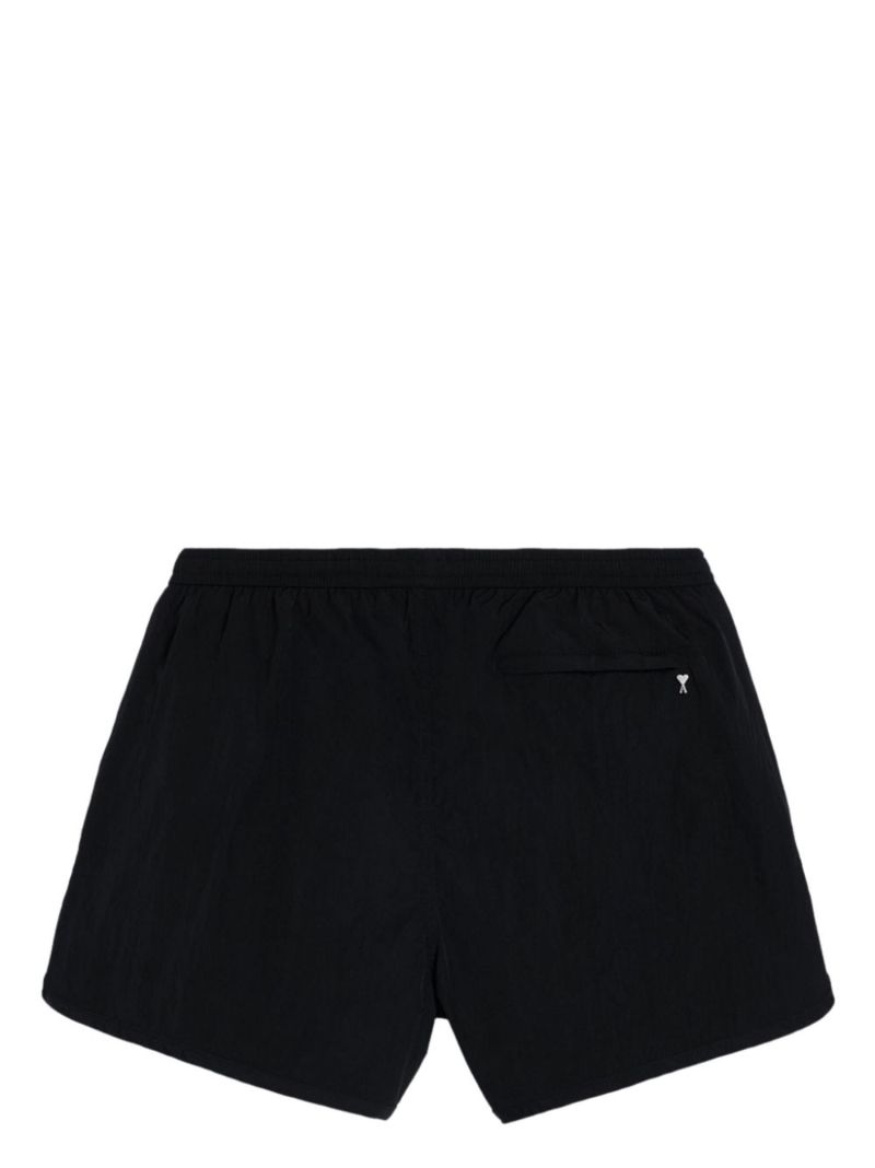 Black Canvas Swim Shorts