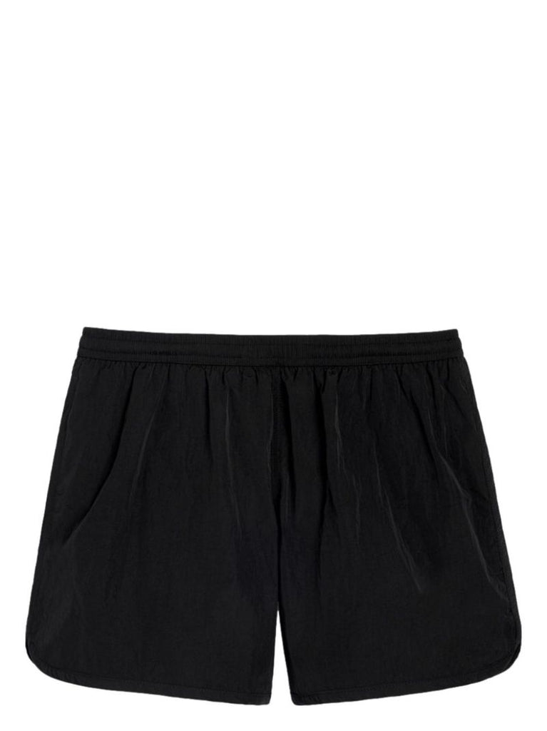 Black Canvas Swim Shorts
