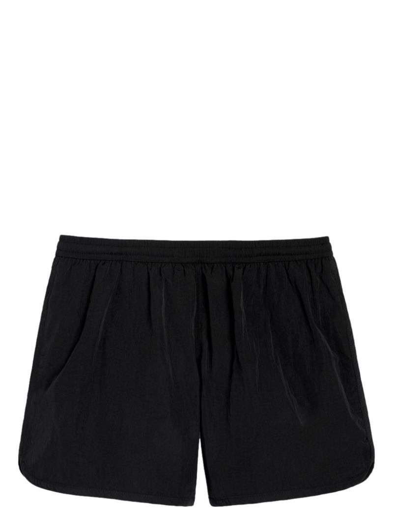 Black Canvas Swim Shorts