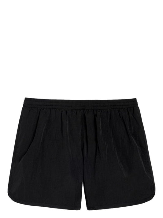 Black Canvas Swim Shorts
