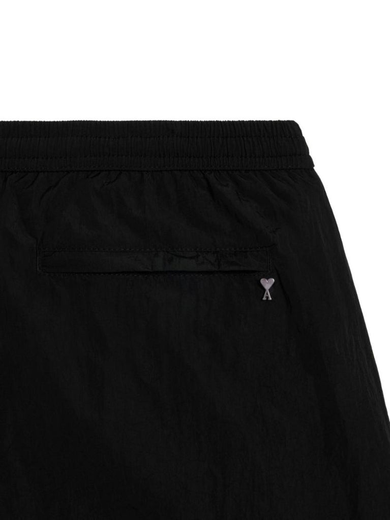 Black Canvas Swim Shorts