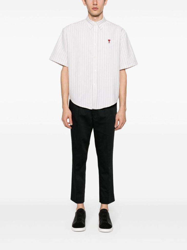 Black Elasticated-waist Cropped Trousers