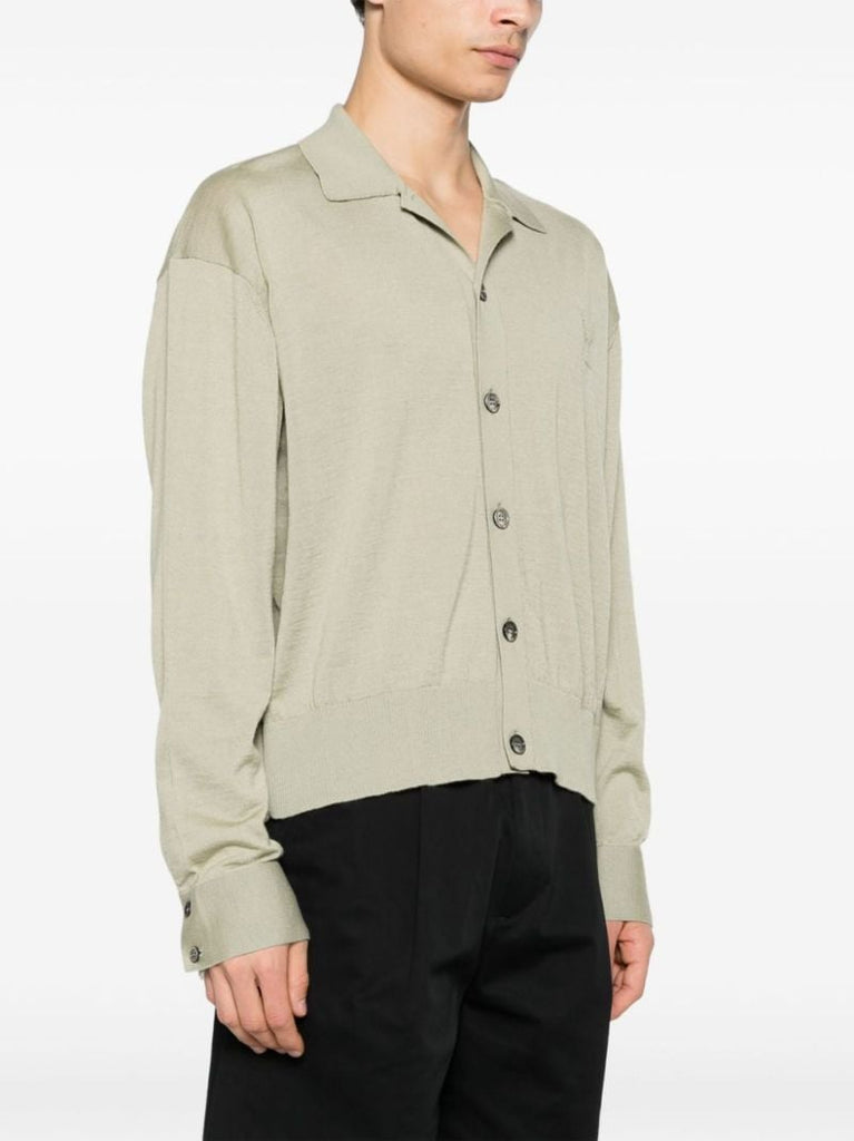Green Ami De Coeur Merino Cardigan