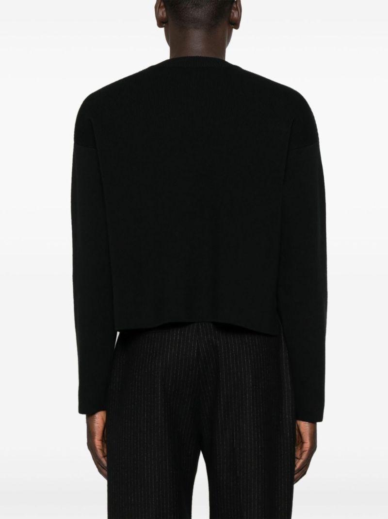 Black Ami De Coeur Crew-neck Sweater