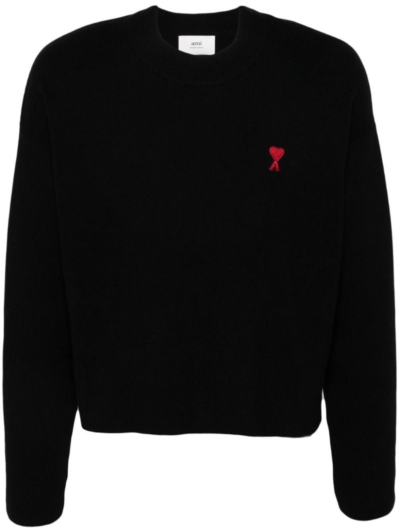 Black Ami De Coeur Crew-neck Sweater