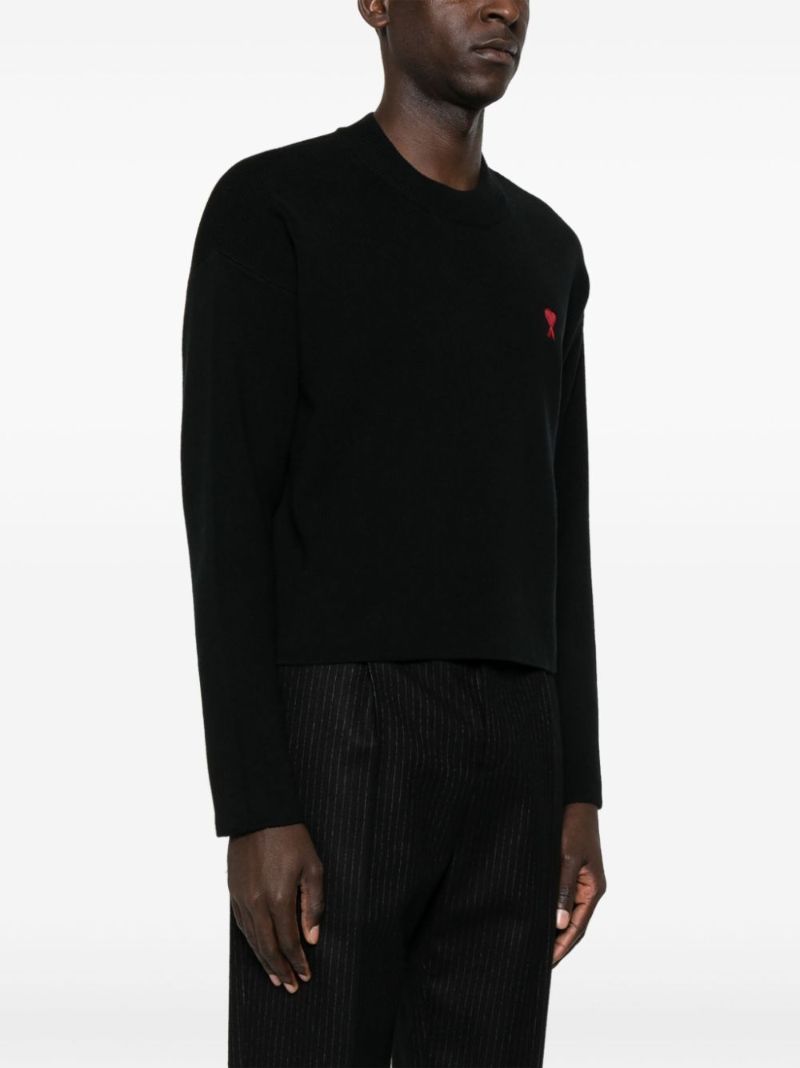 Black Ami De Coeur Crew-neck Sweater