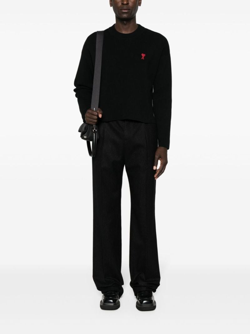 Black Ami De Coeur Crew-neck Sweater