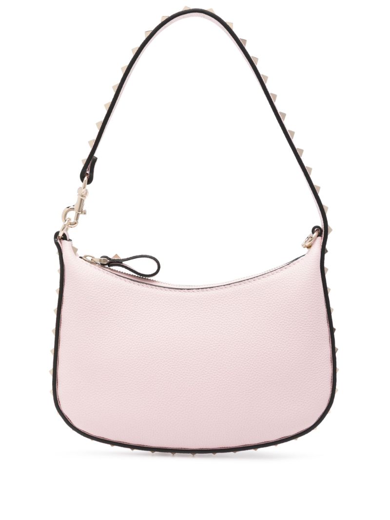 Pink Rockstud Small Leather Shoulder Bag