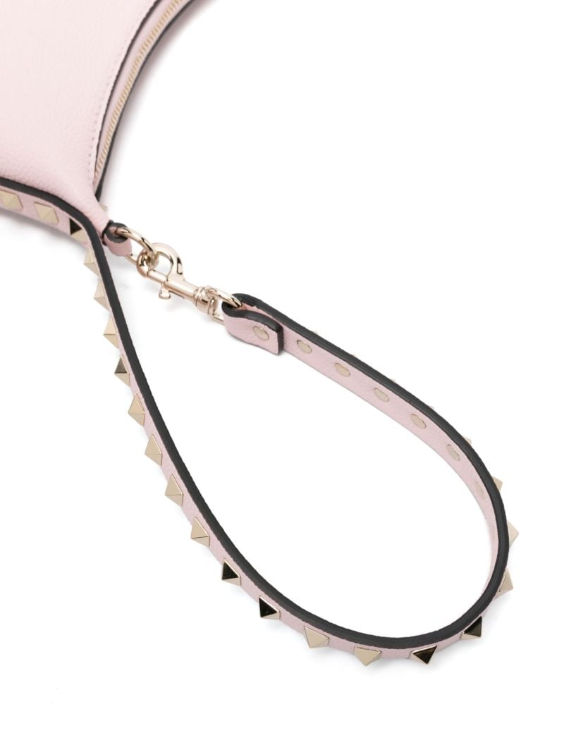 Pink Rockstud Small Leather Shoulder Bag