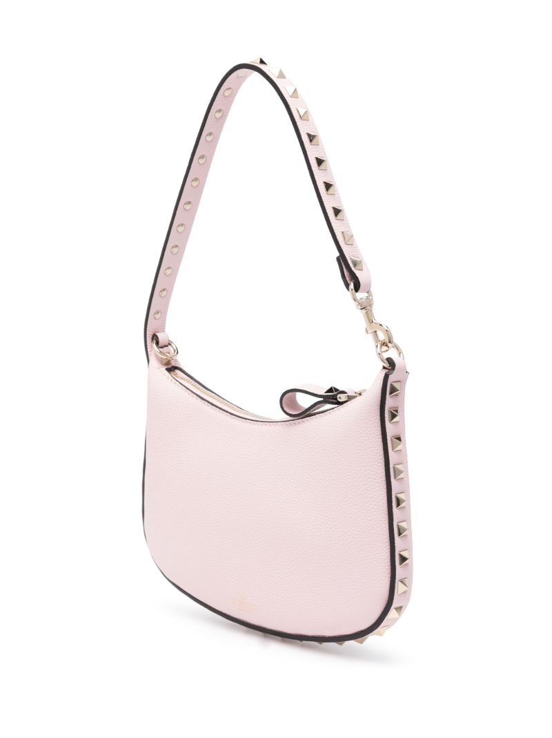 Pink Rockstud Small Leather Shoulder Bag