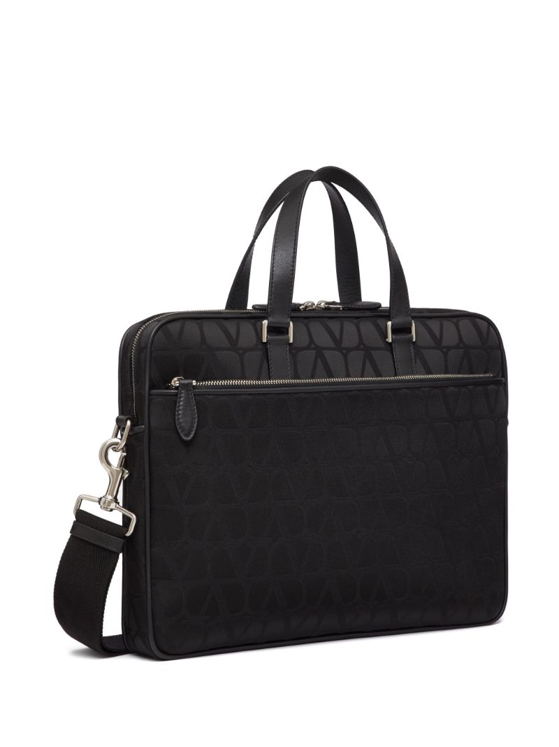 Black Toile Iconographe Laptop Bag