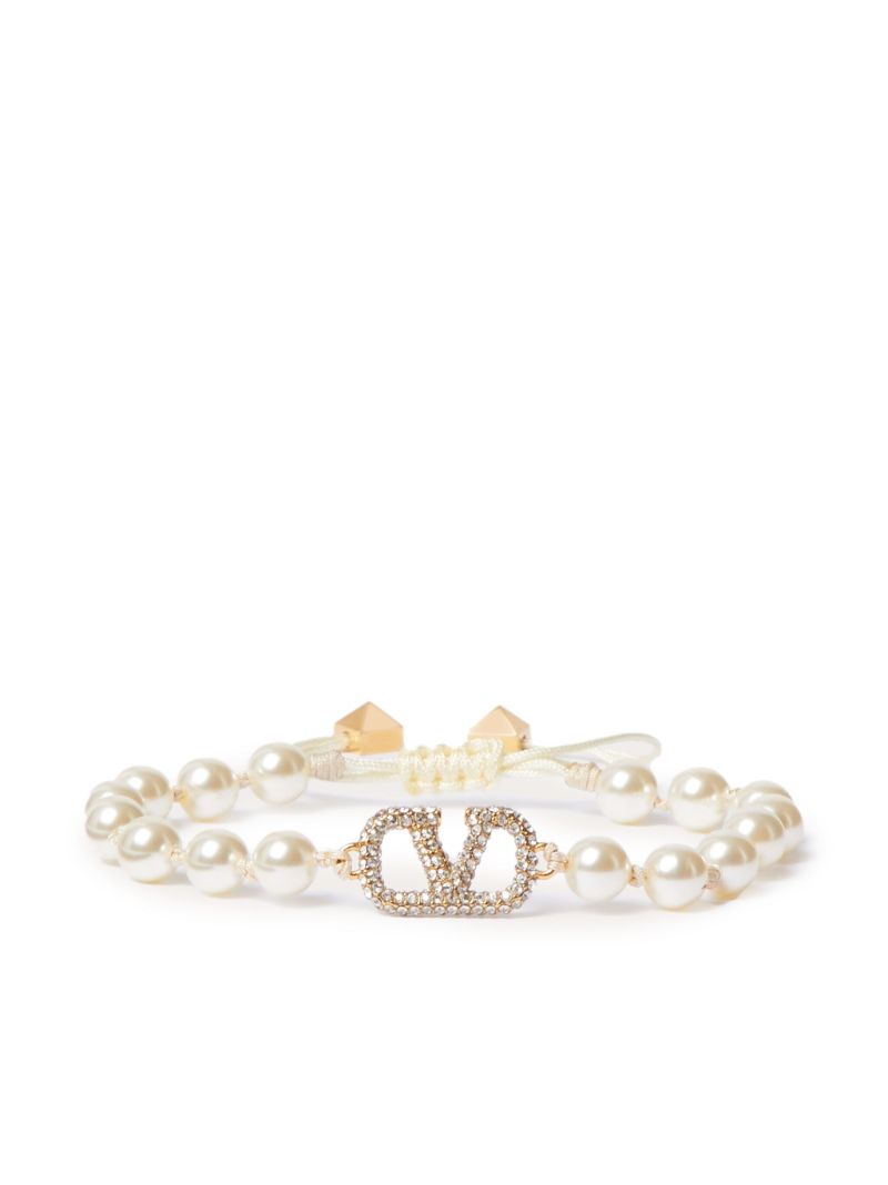 Neutral Vlogo Signature Faux-pearl Bracelet