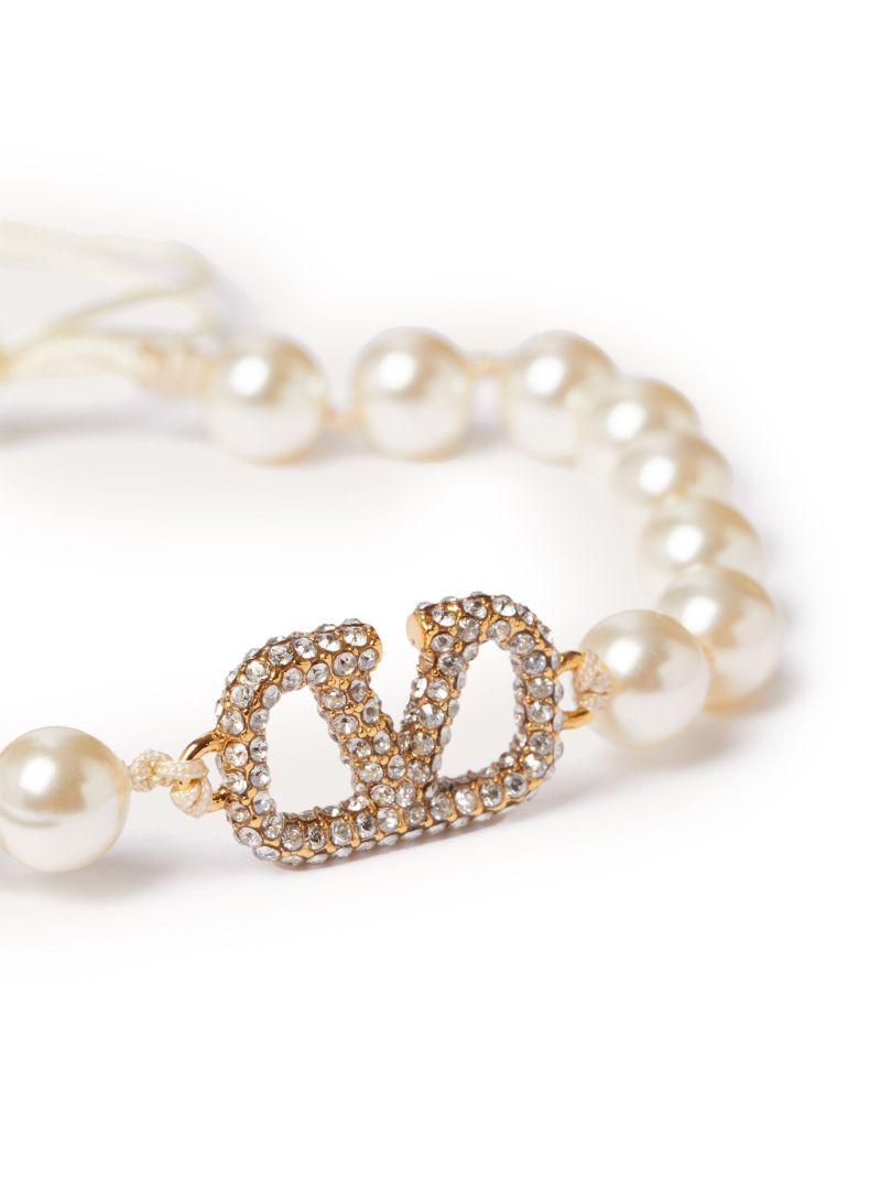 Neutral Vlogo Signature Faux-pearl Bracelet