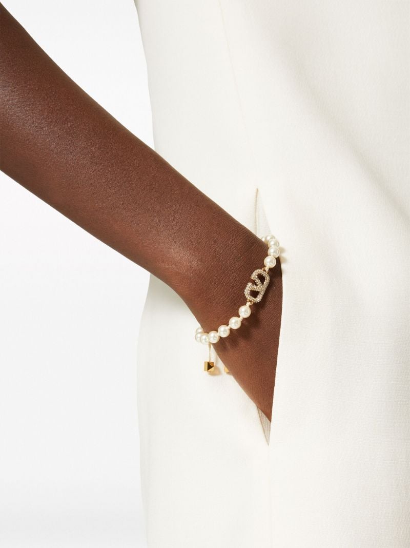 Neutral Vlogo Signature Faux-pearl Bracelet