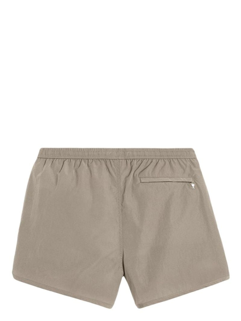 Grey Ami De Coeur Canvas Swim Shorts