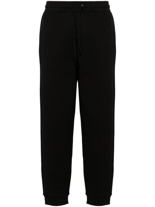 Black Logo Embossed Track Pants