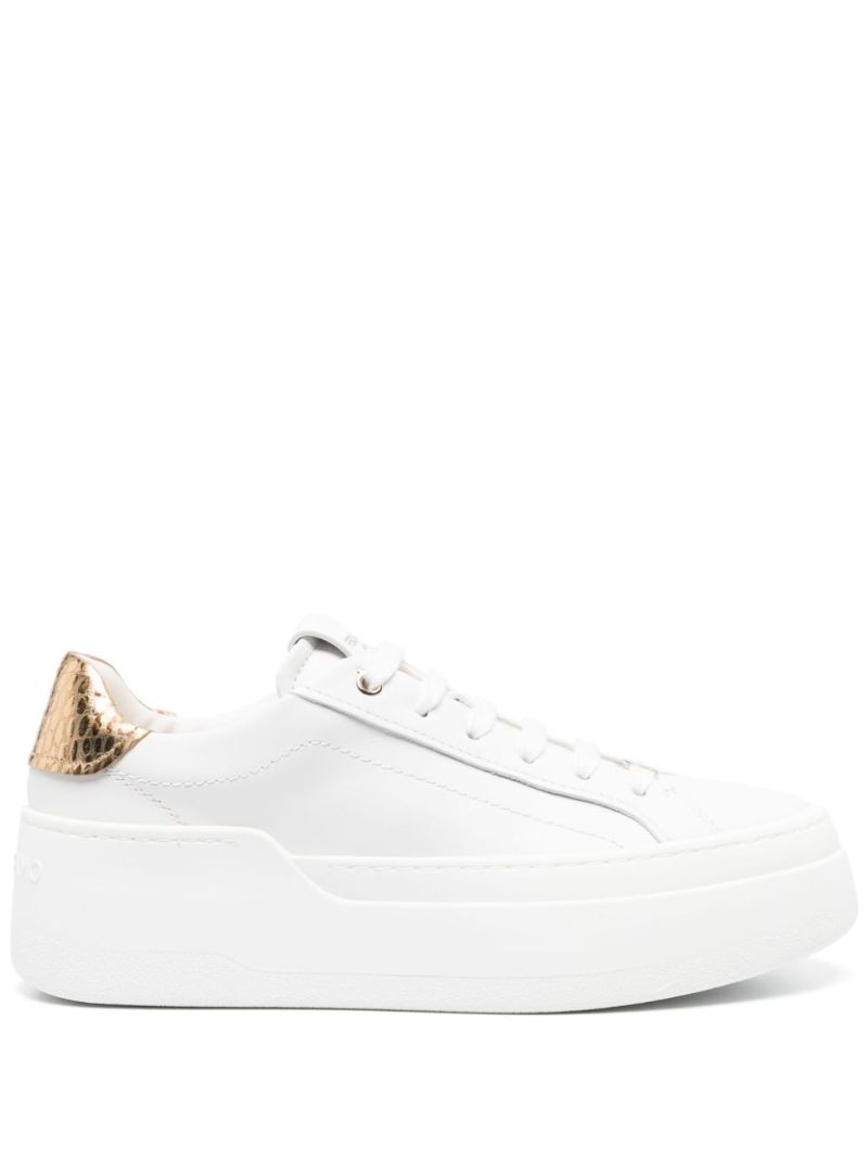 White Dahlia Leather Sneakers