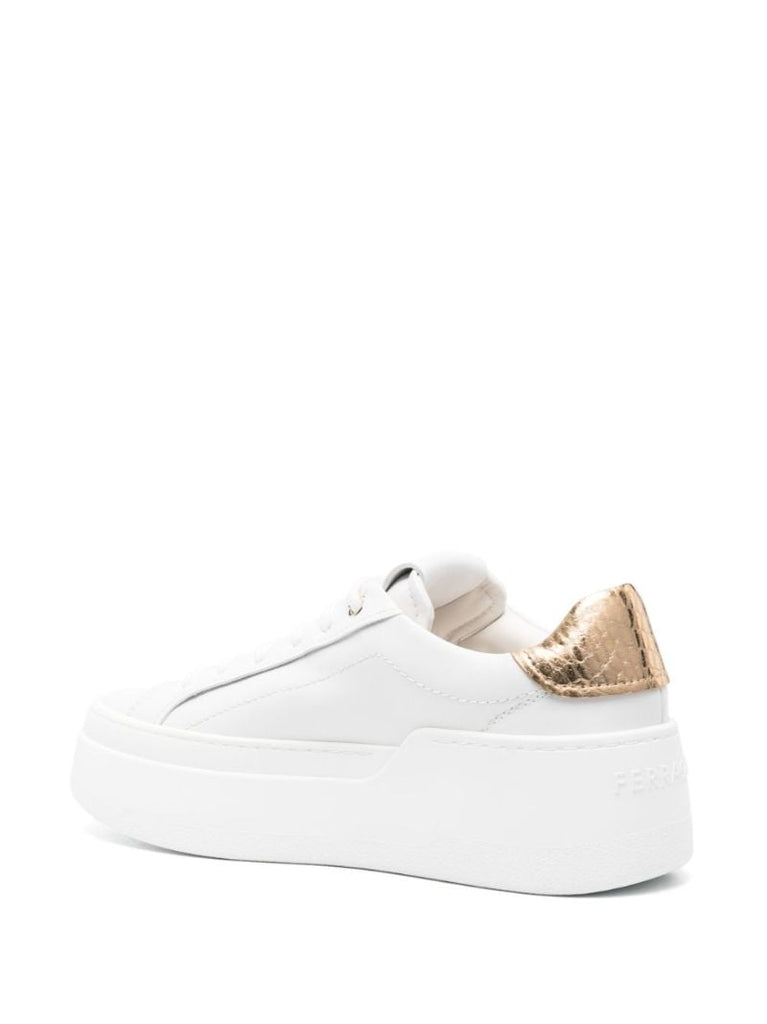 White Dahlia Leather Sneakers