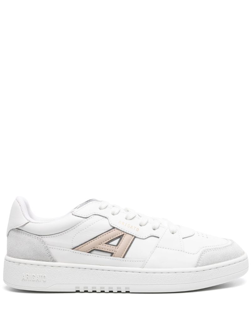 White A-dice Lo Leather Sneakers