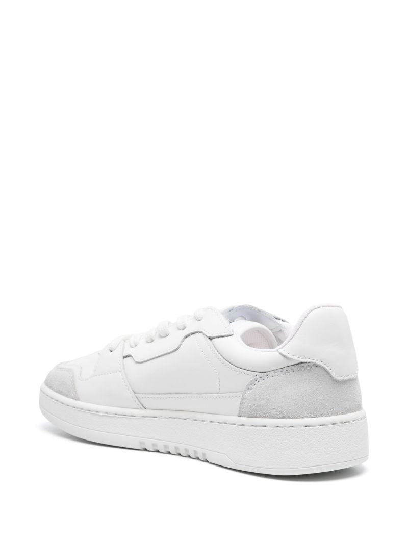 White A-dice Lo Leather Sneakers