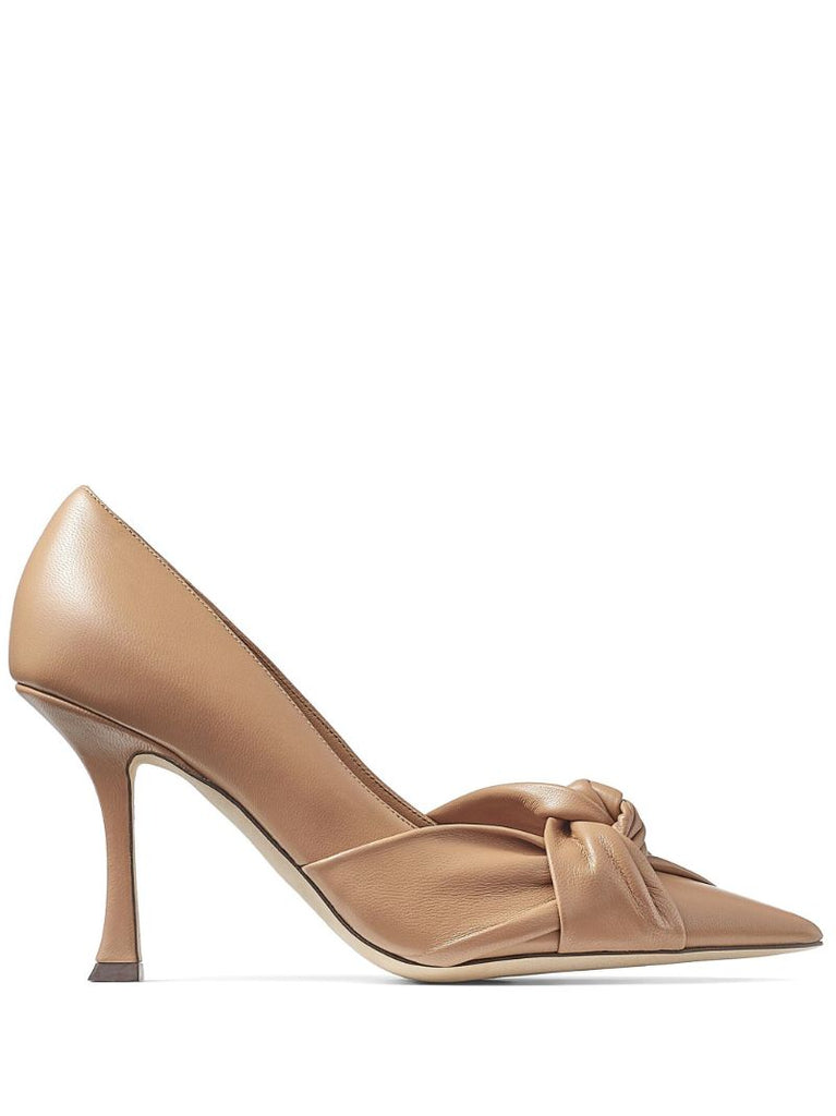 Neutral Hedera 90 Leather Pumps