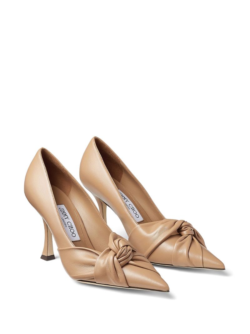 Neutral Hedera 90 Leather Pumps