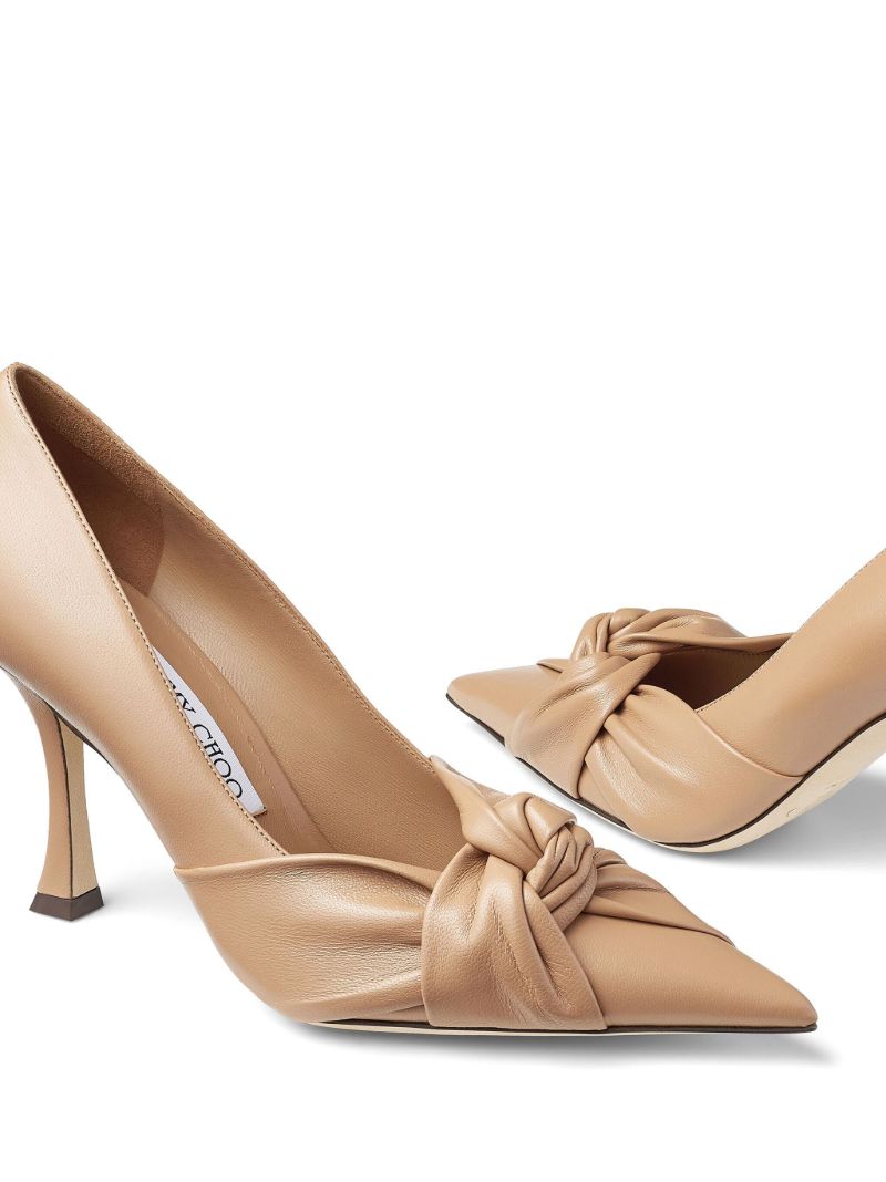 Neutral Hedera 90 Leather Pumps