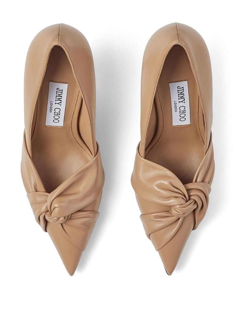 Neutral Hedera 90 Leather Pumps