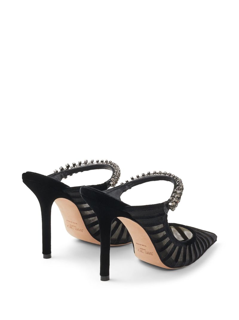 Black Bing 100 Striped Mules