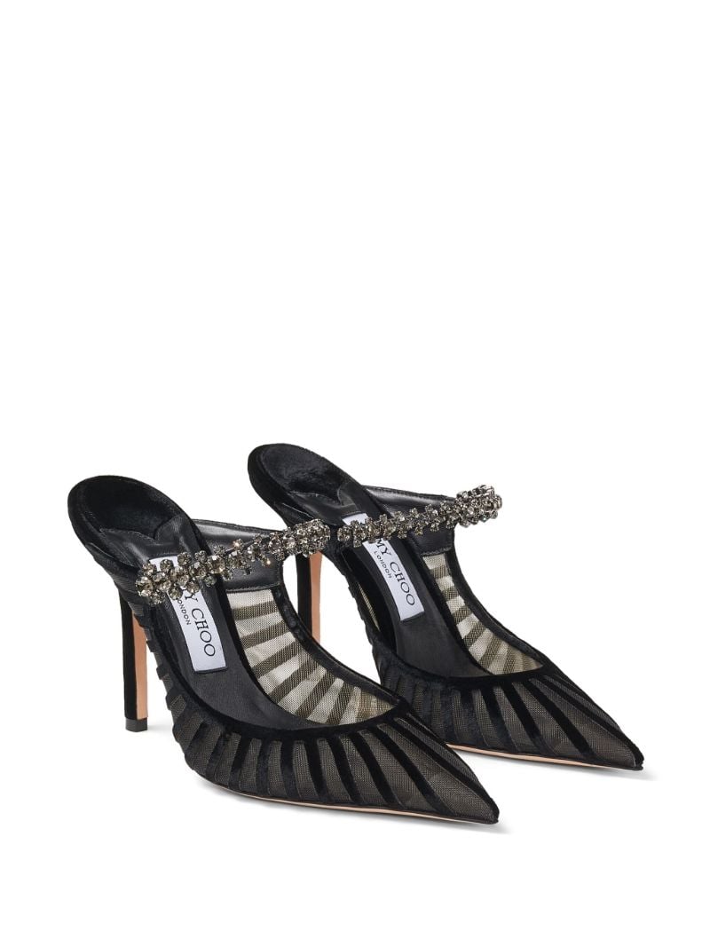 Black Bing 100 Striped Mules