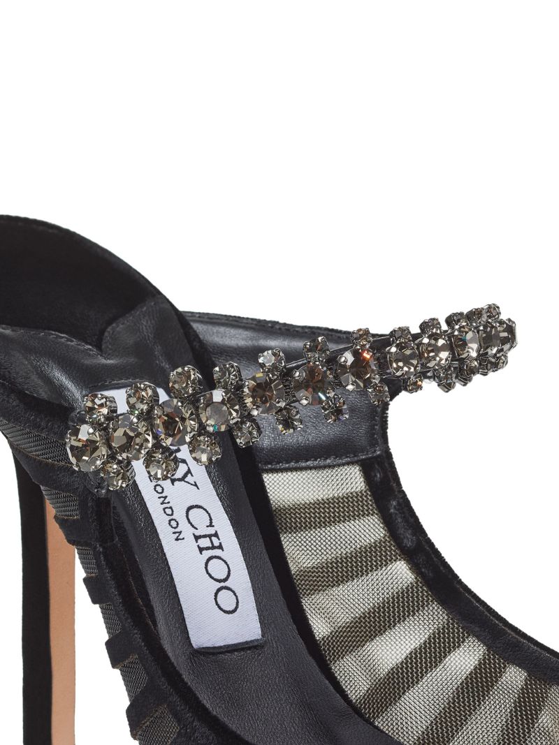 Black Bing 100 Striped Mules