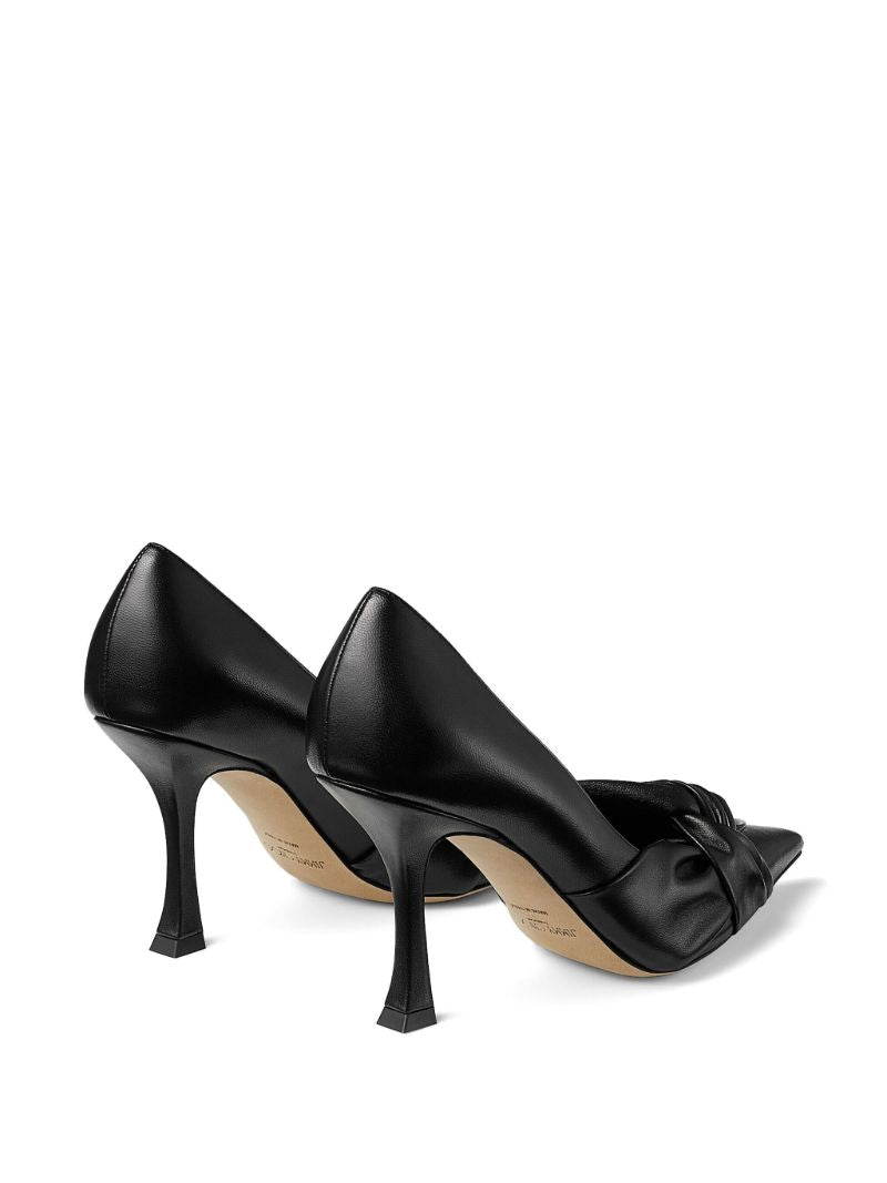 Black Hedera 90 Leather Pumps