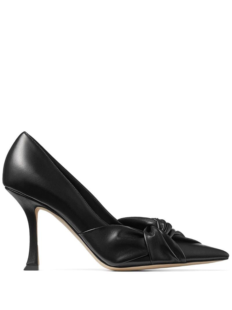 Black Hedera 90 Leather Pumps