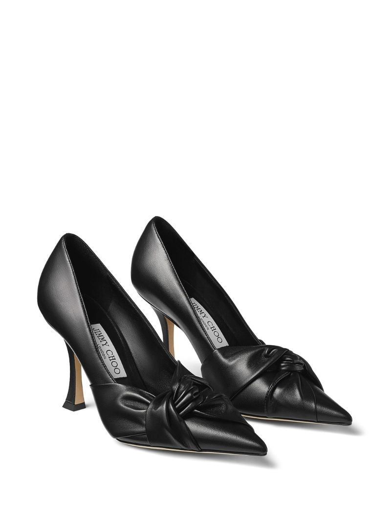 Black Hedera 90 Leather Pumps