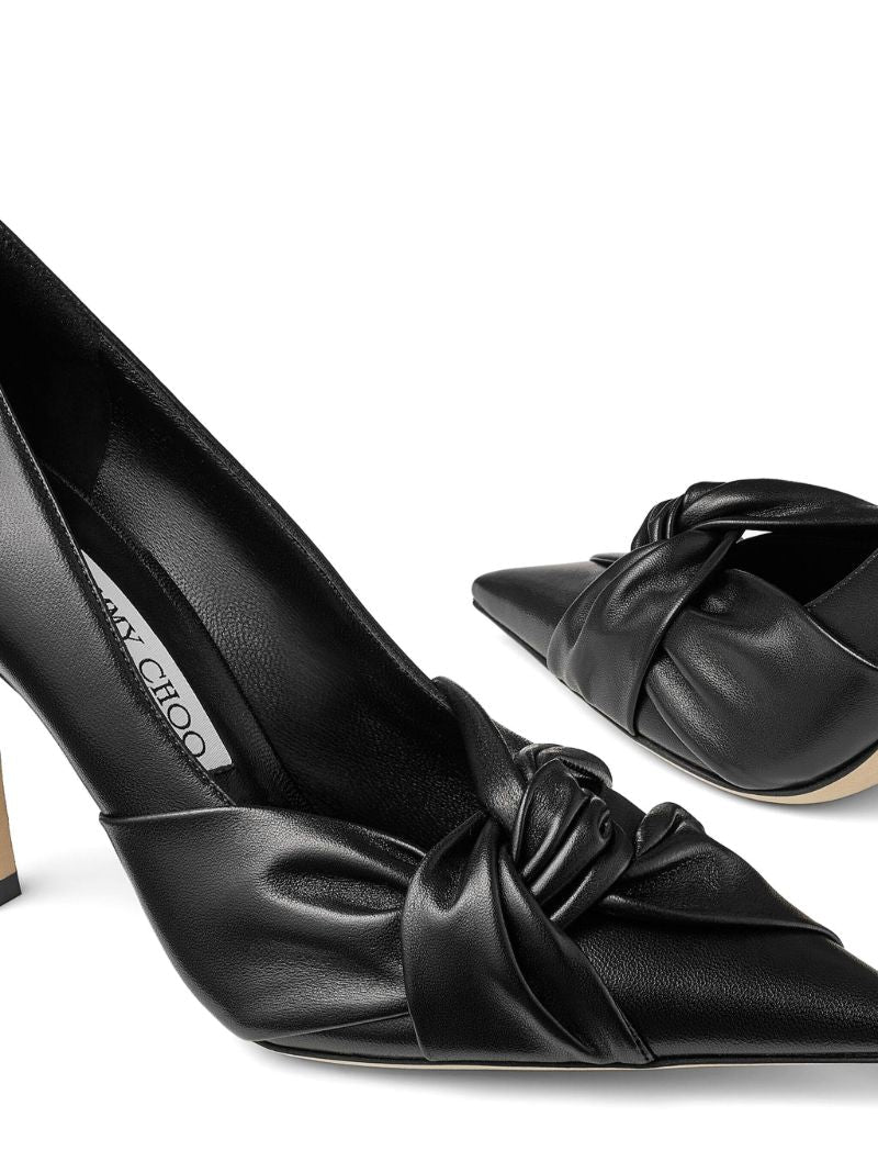 Black Hedera 90 Leather Pumps