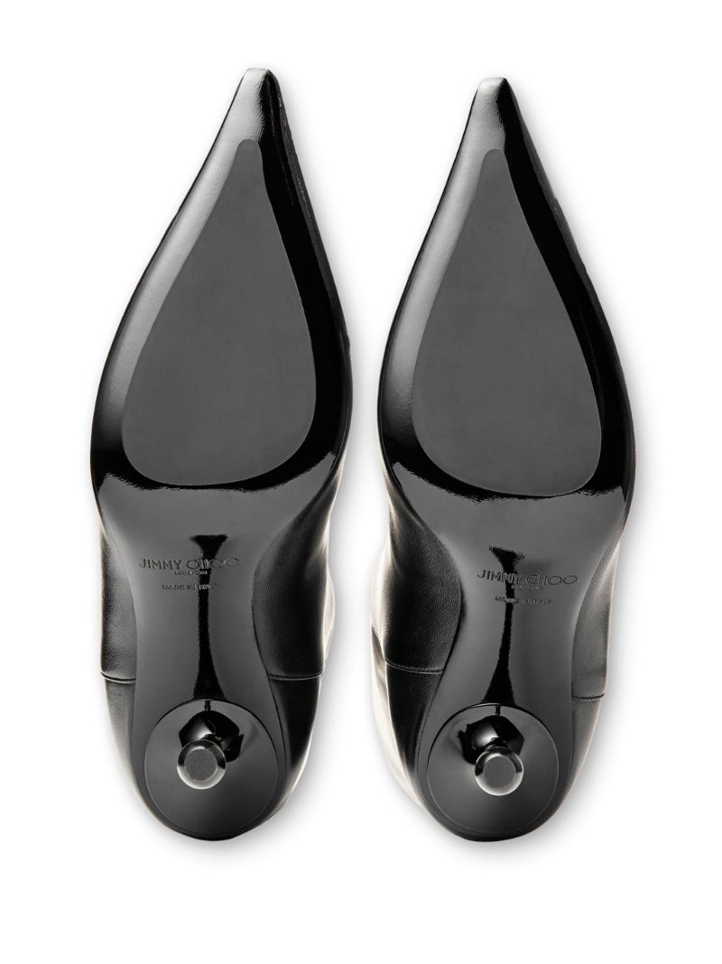 Black Cycas 95 Leather Knee-high Boots