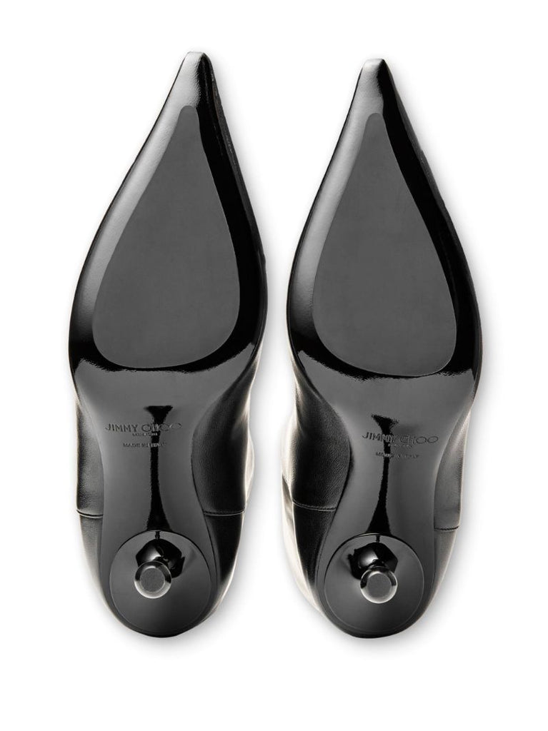 Black Cycas 95 Leather Knee-high Boots