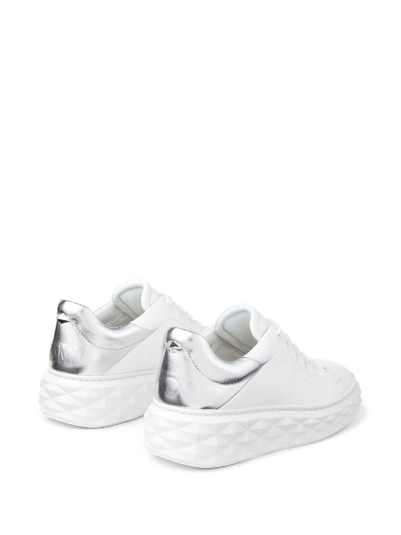 White Diamond Maxi/f Ii Leather Sneakers