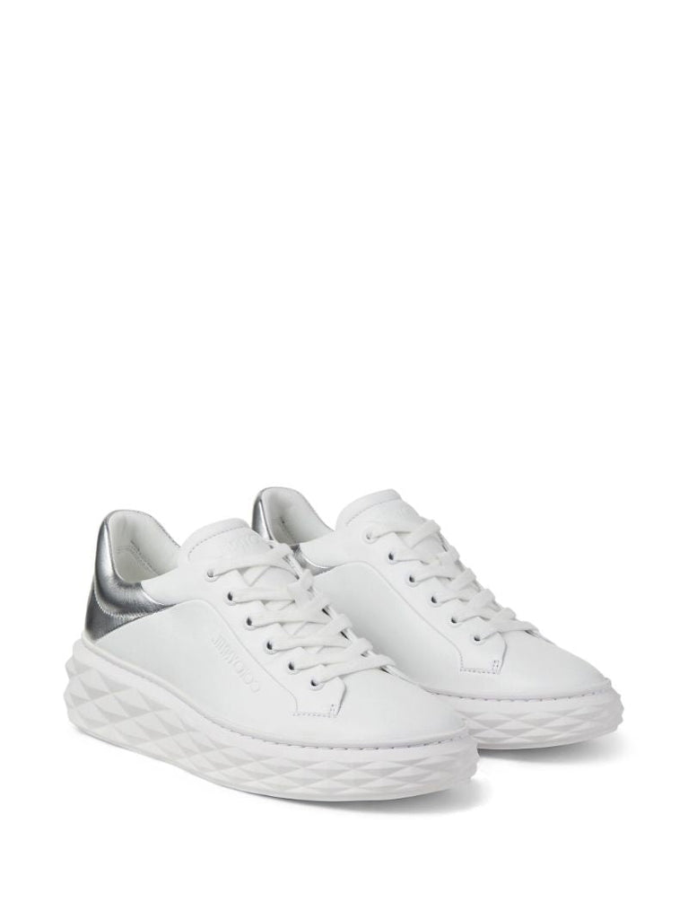 White Diamond Maxi/f Ii Leather Sneakers