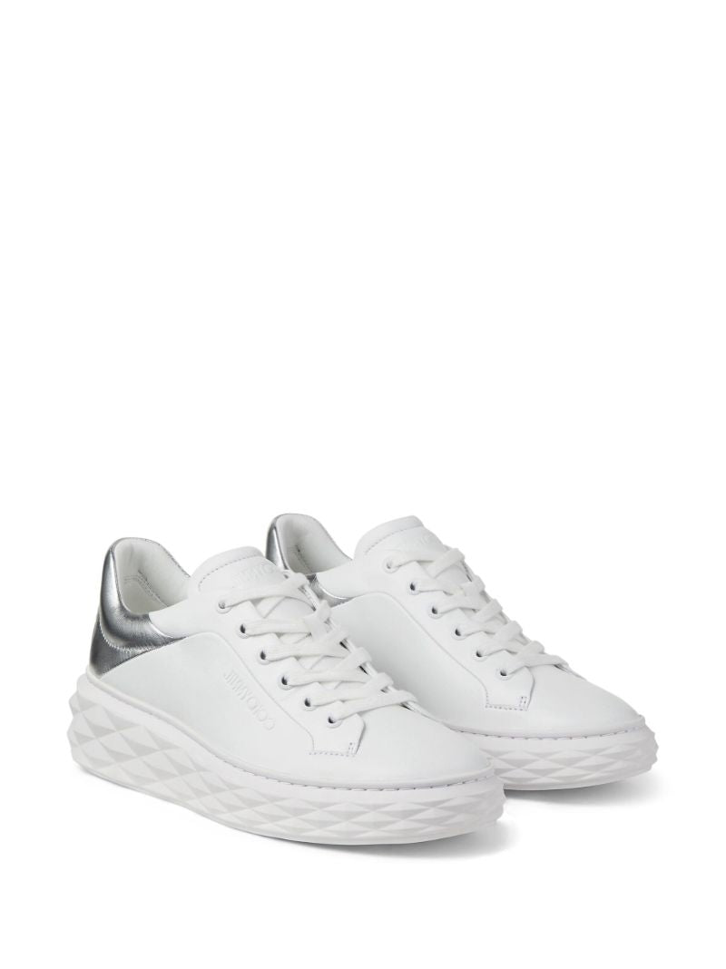 White Diamond Maxi/f Ii Leather Sneakers