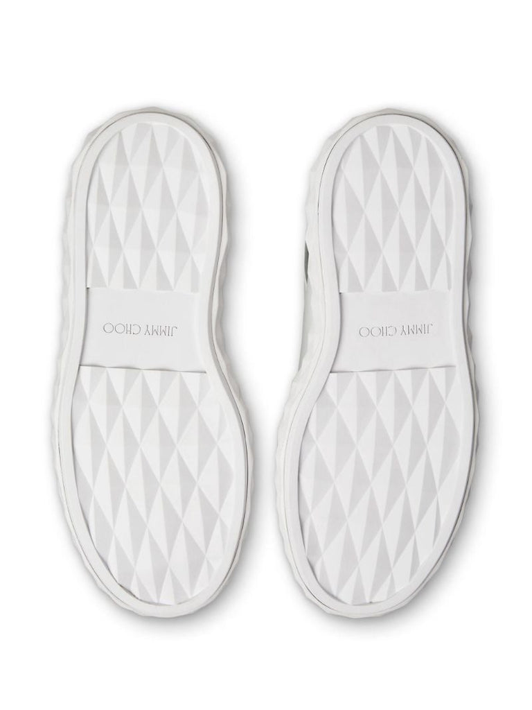 White Diamond Maxi/f Ii Leather Sneakers