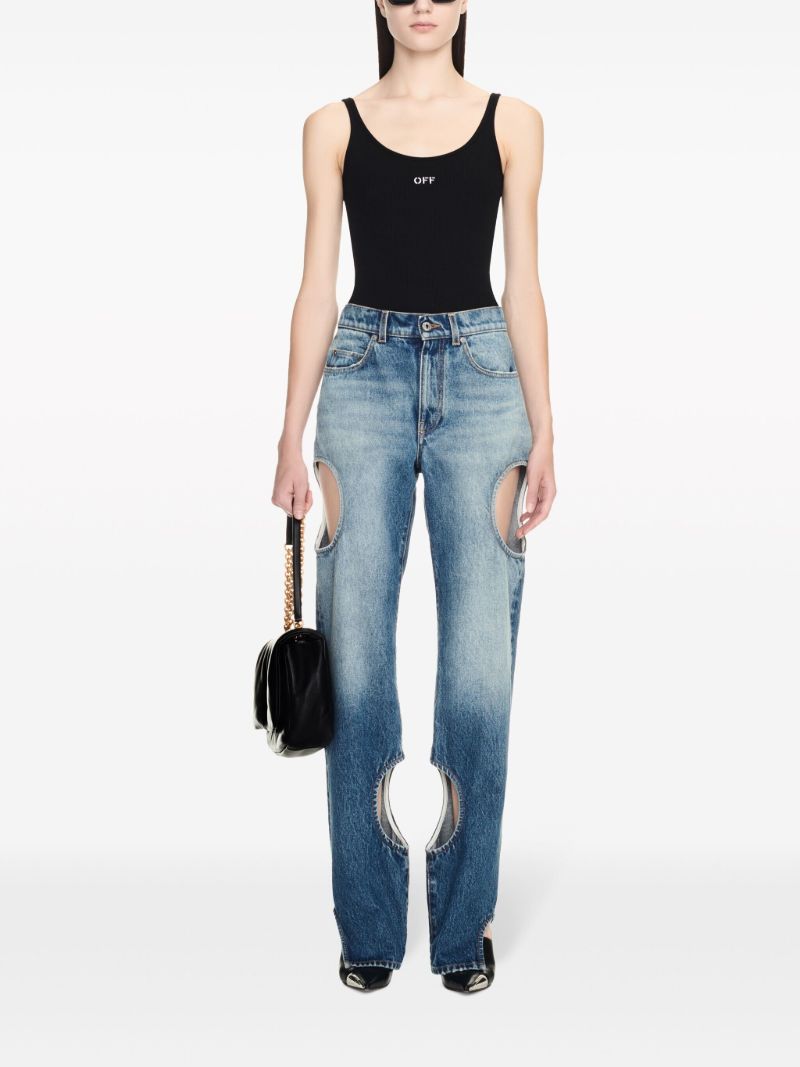 Blue Meteor Cut-out Jeans