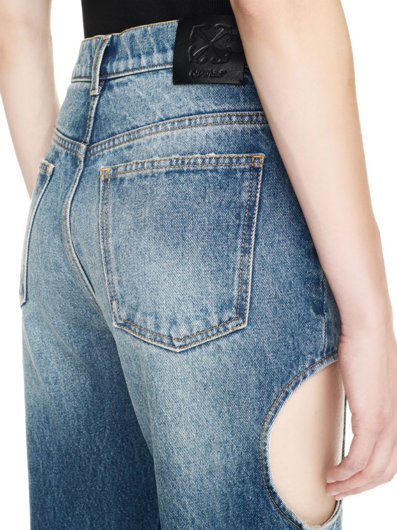 Blue Meteor Cut-out Jeans