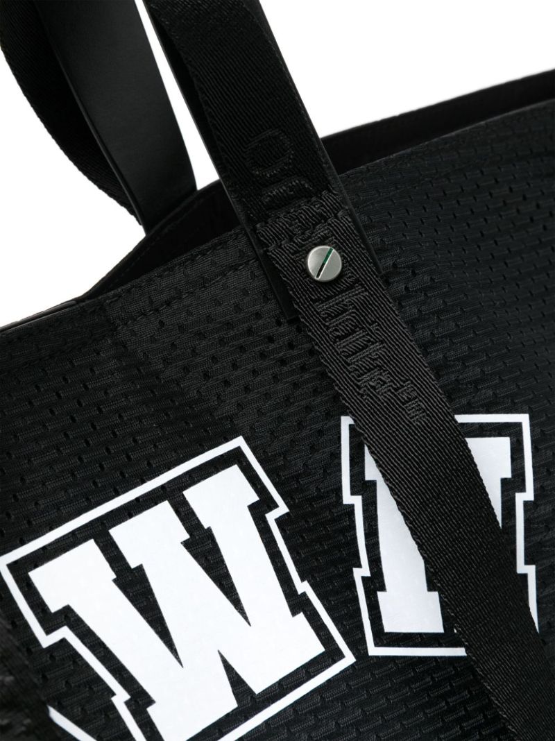 Black Day Off Mesh Tote Bag
