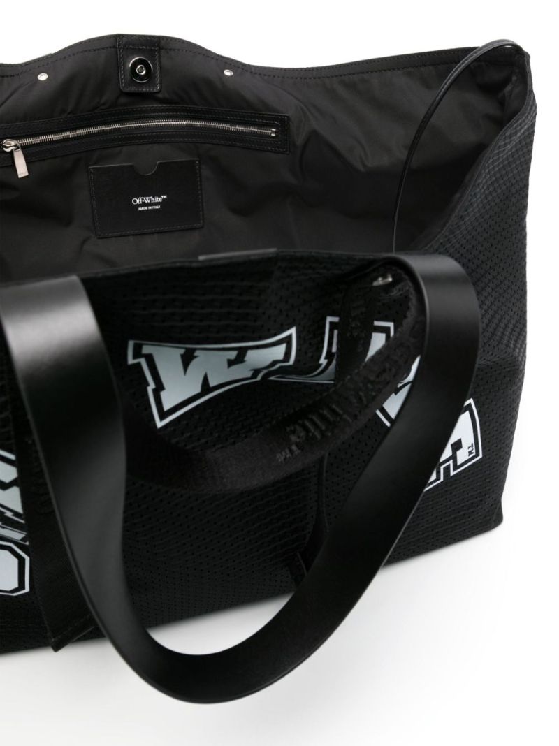 Black Day Off Mesh Tote Bag