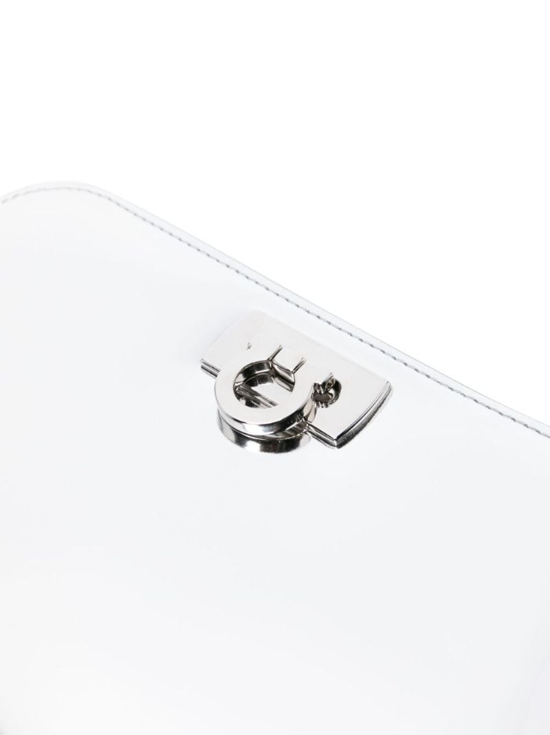Silver-tone Mini Diana Metallic Clutch Bag