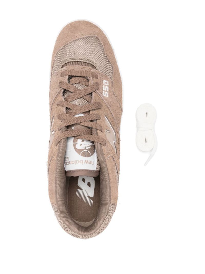 Neutral 550 Panelled Sneakers