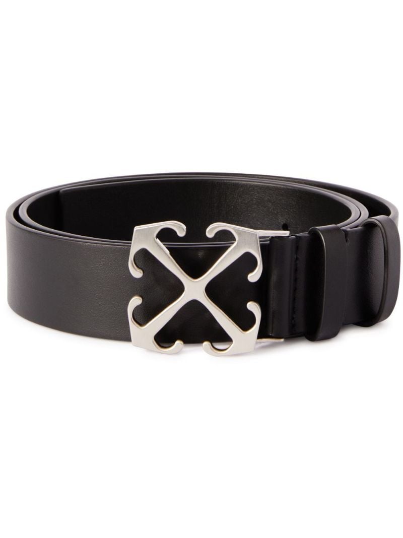 Black Arrows Leather Belt