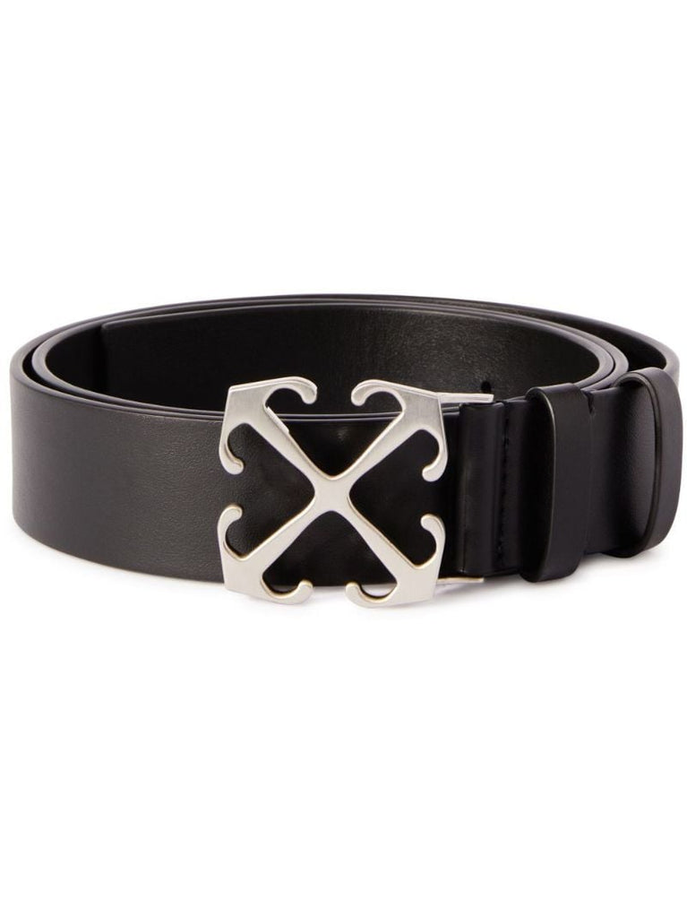 Black Arrows Leather Belt