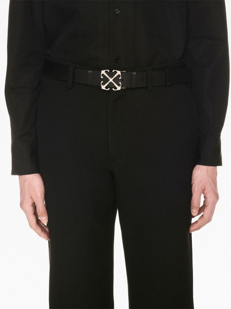 Black Arrows Leather Belt